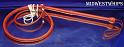 5ft Whiskey Red 12 plait Classic Australian Bullwhip